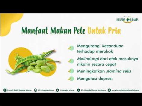 Temukan 7 Manfaat Makan Pete untuk Pria yang Jarang Diketahui