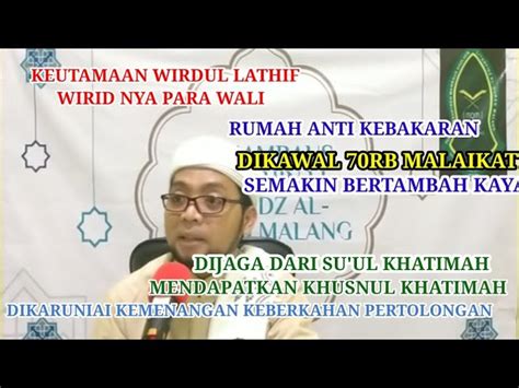 manfaat membaca wirdul latif