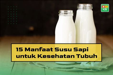 manfaat minum susu sapi