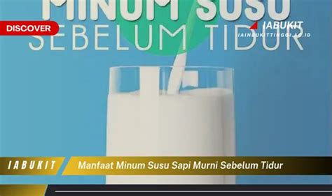 Temukan 5 Manfaat Minum Susu Sapi Sebelum Tidur yang Jarang Diketahui