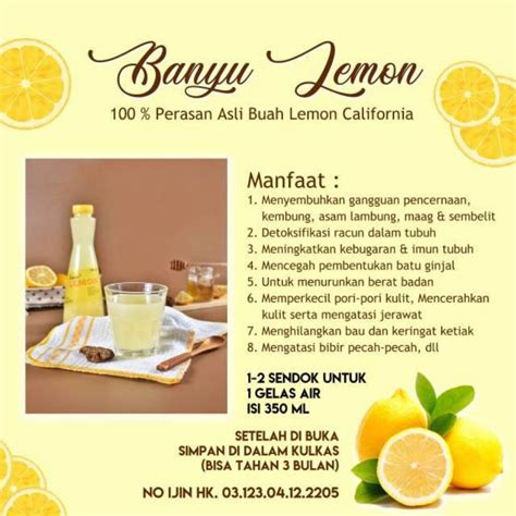 manfaat sari lemon