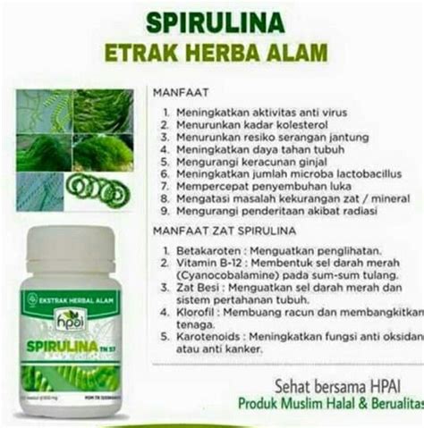 manfaat spirulina hpai