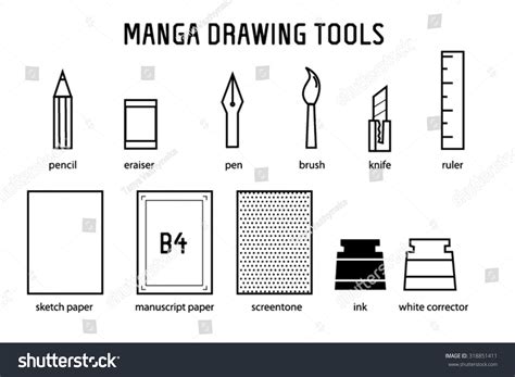 manga drawing tools