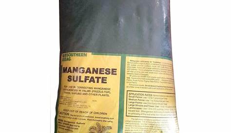Manganese Sulfate Fertilizer Organic Free Shipping