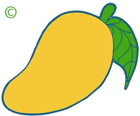 Mango Drawing Clipart