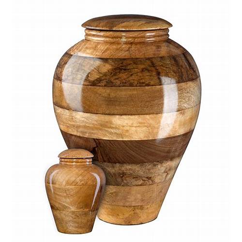 mango wood urn