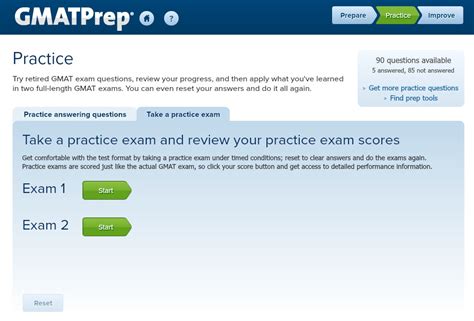 manhattan practice test gmat
