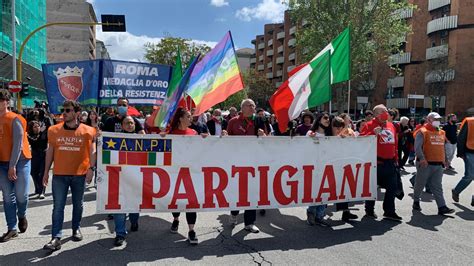 manifestazione 25 aprile roma