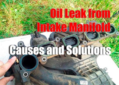 Manifold Leak Engine Oil