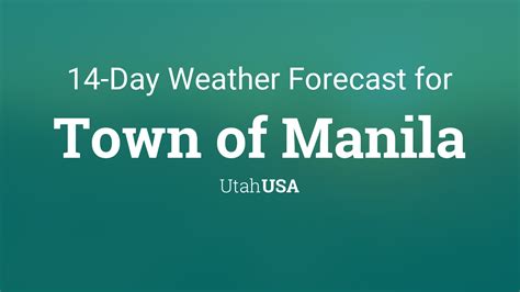 manila utah weather forecast