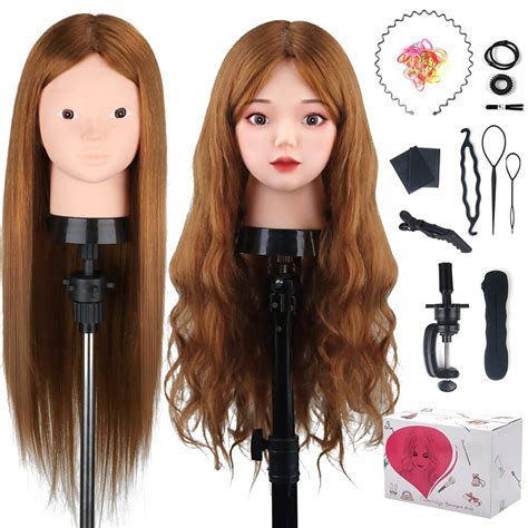 Mannequin Head With Real Hair And Stand