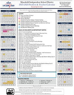 mansfield isd calendar 24-25