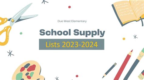 mansfield isd school supply list