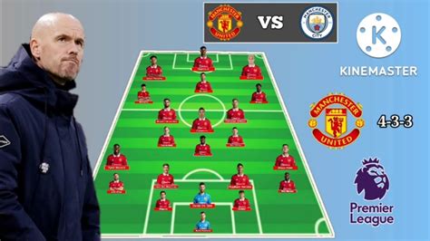 manu vs man city line up