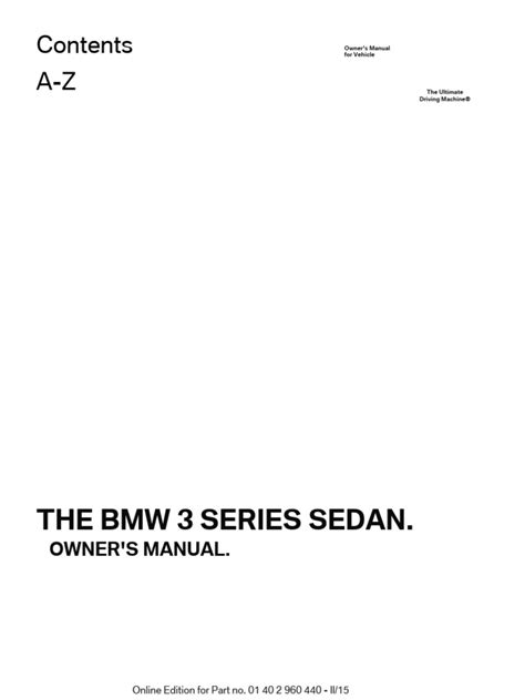 Manual Bmw F30