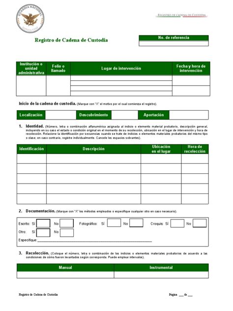 manual cadena de custodia pdf