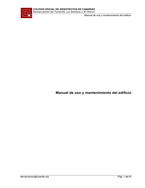 Photos Manual De Uso Y Mantenimiento Del Edificio