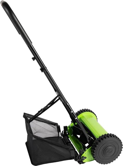 Manual Push Mower Weeds