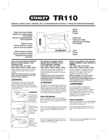 Manual Stanley Stapler