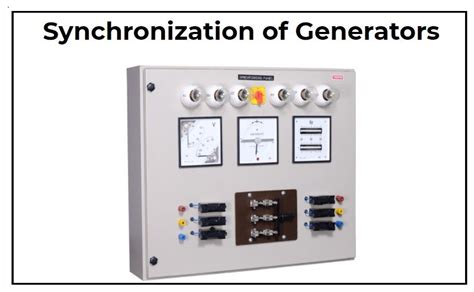 Manual Synchronization Of Generators