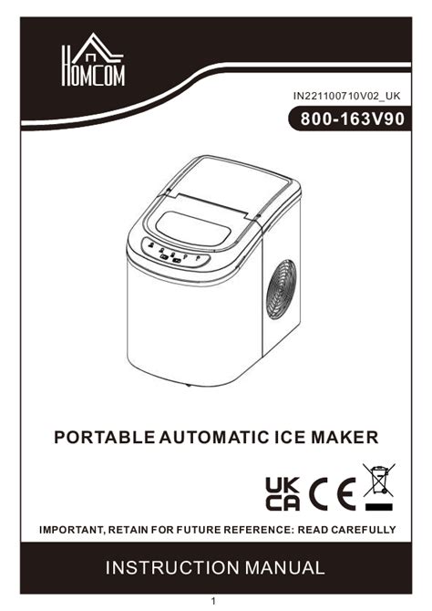 User Manual ICE MAKER ZBJH001