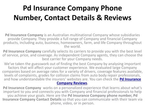 manufacturers insurance company phone number
