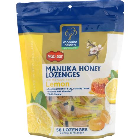 manuka honey lozenges lemon