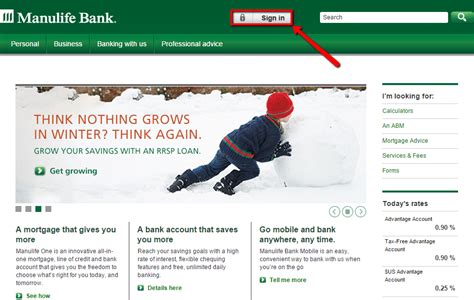 manulife bank login canada