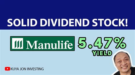 manulife stock dividend history