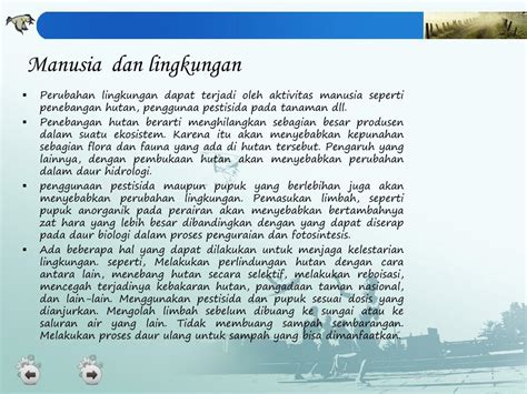 Manusia dan Lingkungan