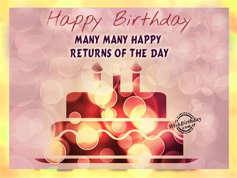 many happy returns