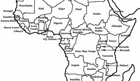 map of africa black and white clipart Clip Art Library