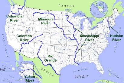 Map Of All Rivers In Usa