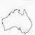 map of australia outline printable