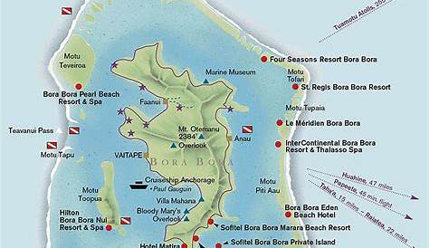 Map Of Bora Bora Hotels
