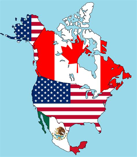 Map Of Canada Usa And Mexico