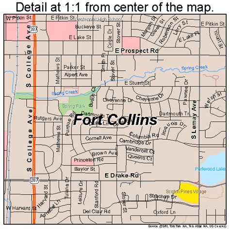 Map Of Colorado Fort Collins