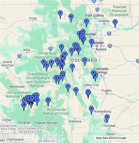 Map Of Colorado Ghost Towns