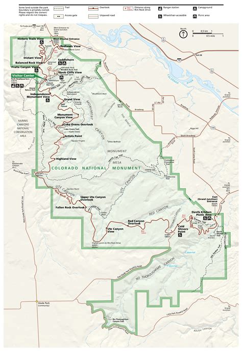 Map Of Colorado National Monument