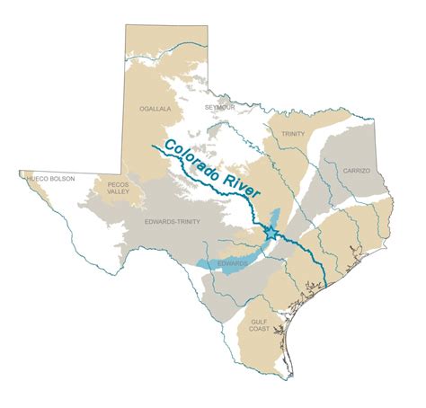 Map Of Colorado River Texas