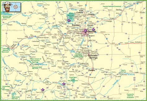 Map Of Colorado Towns