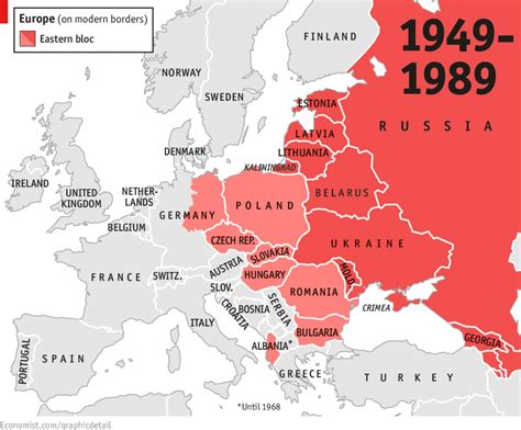 Map Of Eastern Europe Before 1989