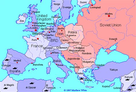 Map Of Eastern Europe In 1945