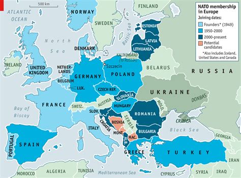 Map Of Eastern Europe Nato Countries