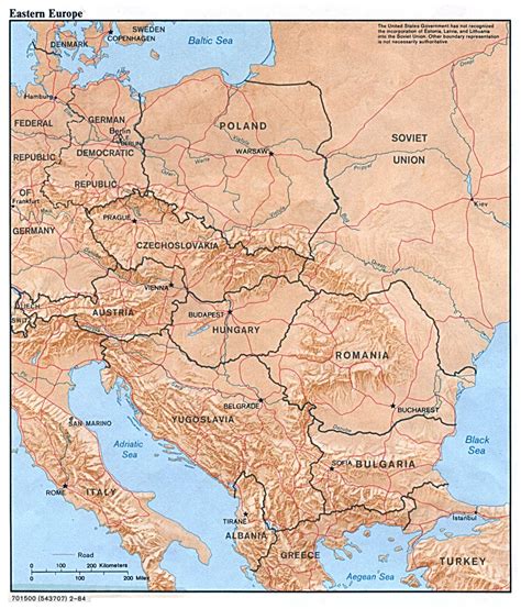 Map Of Eastern Europe Today