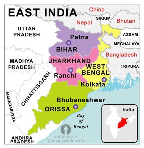 Map Of Eastern India