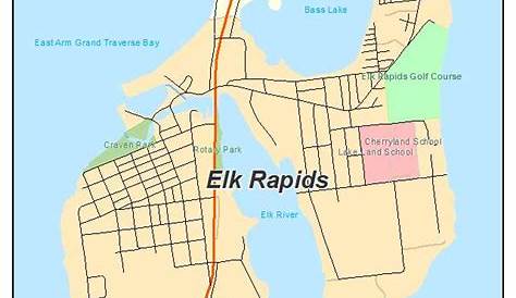 Map Of Elk Rapids Michigan