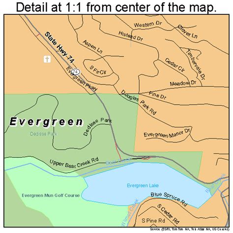 Evergreen Metropolitan District Evergreen Co Map 3857 evergreen
