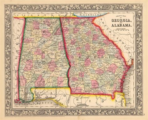 Map Of Georgia And Alabama