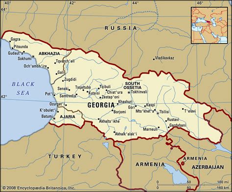 Map Of Georgia Europe